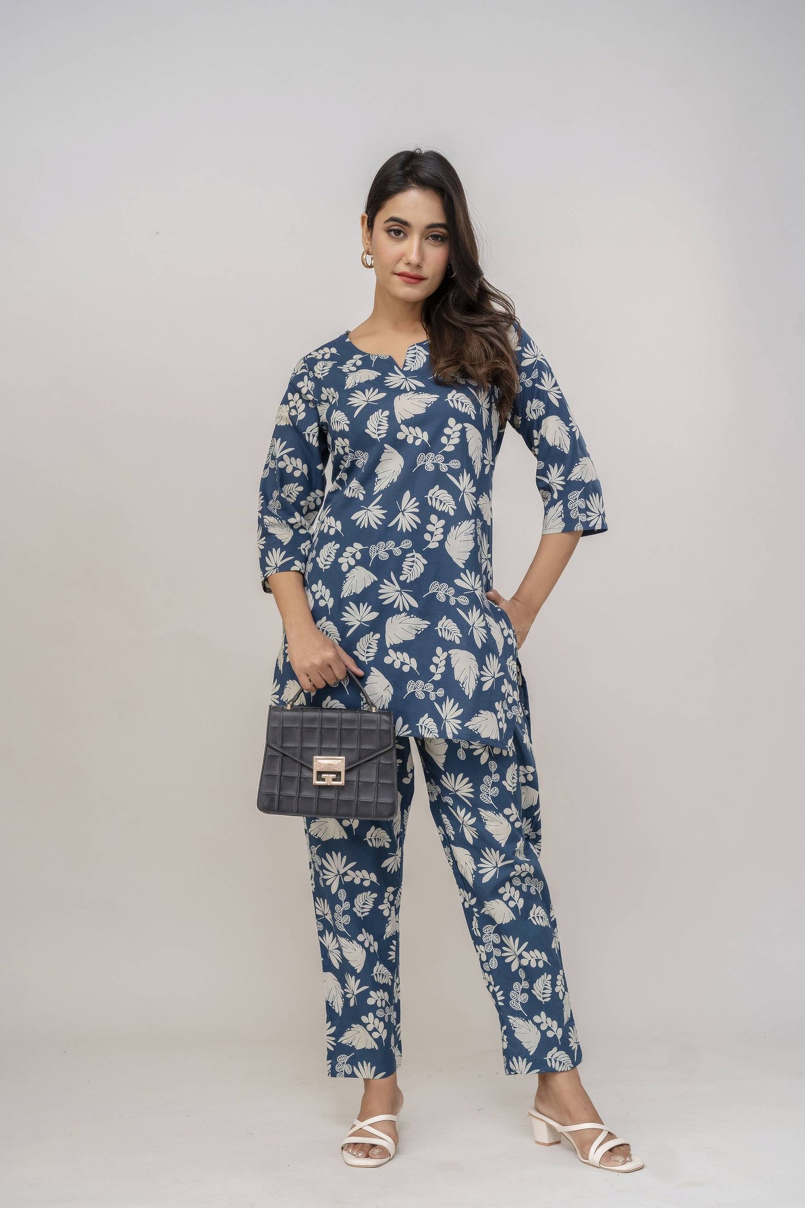 RAMA BLUE COTTON CORD SET